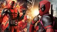 Left: Deadpool in Marvel, Right: Deadpool played by Ryan Reynolds in 20th Century Fox's Deadpool films (Image via Marvel/20th Century Fox)